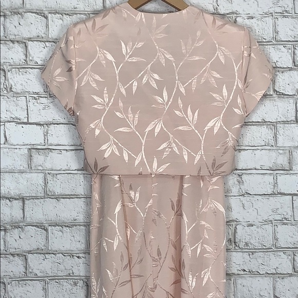 P.J. Klien VINTAGE Pink Garden Dress w/ Jacket - Picture 5 of 5
